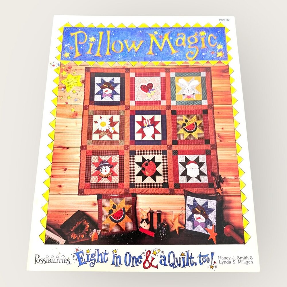 Pillow Magic Eight In One & A Quilt Too Pattern Book Seasons Holiday
